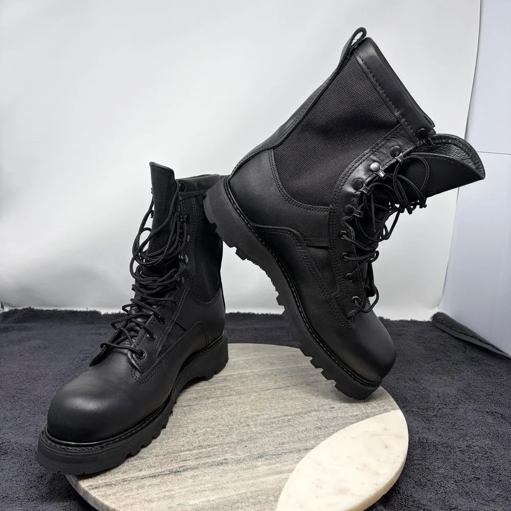 Bates Gore-Tex Black Leather Waterproof Combat Military Tactical Boots 7.5